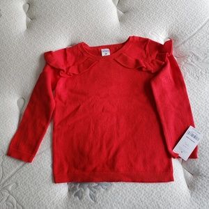 Carters red sweater 2T